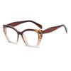 Gafas Planas Ojo de Gato Modelo Nuevo 2026 para Mujer, Estilo Europeo y Americano de Moda, Bloqueo de Color, Gafas Anti-Luz Azul, Montura Grande, Ultraligeras