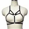 Ajuste de suministro transfronterizo europeo y americano sujetador de arnés sin espalda con huecos en el cuello ropa de actuación en escenario lencería sexy O0843