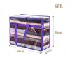 Caja de almacenamiento transparente de gran capacidad transfronteriza almacenamiento de edredones ropa impermeable y a prueba de humedad plegable bolsa de almacenamiento de PVC grueso