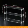 Soporte de Exhibición Acrílico Transparente Figura Trapezoidal Estante de Almacenamiento para Cajas Sorpresa Exhibición por Capas Estantería de Exhibición Pop Mart