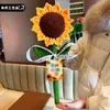 Girasol Extra Grande Ramo Listo Día del Maestro Regalo de Agradecimiento Girasol Tejido a Crochet Regalo para Estudiante para Maestro