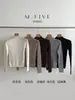 M FIVE 2026 Otoño 23 de Septiembre Shisanhang Nuevo Producto Suéter Base de Punto Fino de Canalé Cuello Alto 0603