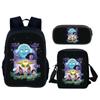 Mochila Escolar Steven Universo Cosmic Kid Mochila Infantil Conjunto de Três Peças