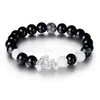 Pulsera Pixiu de Plata 999 Más Vendida para Parejas, Pulsera Original de Diseño Ins Estilo Nicho de Obsidiana para Parejas al por Mayor