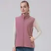 Chaleco polar deportivo de cuello vertical para mujer, para exteriores, primavera y otoño, nuevo cárdigan de forro polar a la moda, talla europea, transfronterizo.