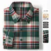 Chaqueta de gama altaCamisa de manga larga para hombre de algodón puro cepillado, nueva camisa casual a cuadros para hombre de otoño 2026