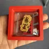 Oro Puro 999 Mismo Estilo que Shuibei Dios de la Riqueza Fortuna Pegatina para Teléfono Móvil 2mg Caja de Regalo Promoción de Transmisión en Vivo Tienda de Oro Regalos al Por Mayor