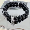 Año del Dragón Lucate Diseño Original Pulsera Panlong para Hombre Vidrio Negro Nicho No Golpeado Pulsera Personalizada para Hombre Alto Sentido