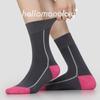 Calcetines Casuales de Punto de Zhuji para Mujer, Diseño Primavera y Verano, Calcetines Rayados de Media Pantorrilla, Calcetines Ribeteados de Color Sólido Estilo Ins para Mujer al por Mayor