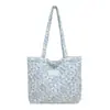 Bolso de mano retro estampado, bolso de hombro para el trabajo, elegante y con estilo, diseño horizontal para mujer, gran capacidad, bolso tote práctico con una estética fresca y sencilla