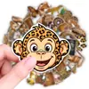 50 pegatinas retro americanas con estampado de leopardo estilo 'hot girl', calcomanías de dibujos animados para decorar equipaje, botellas de agua y computadoras