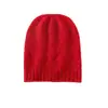 Cachemira Otoño/Invierno 2026 Nuevo para Mujer de Gama Alta Color Sólido Trenzado Grueso Cálido Protección para Orejas Moda Tejido Sombrero Casual