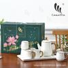 Conjunto Doméstico de Cerâmica de Luxo Acessível de Alto Nível Caixa de Presente Chaleira para Água Fria Conjunto de Chá Lembrancinha Copo para Água Xícara de Café Criativa