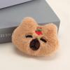 Nova Broche Fofo de Porquinho-da-Índia Aquático Acessórios de Joias Desenho Animado Boneca de Pelúcia Grampo de Cabelo Chaveiro Presente para Estudante Pin