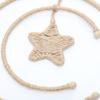Colgante de estrella de cinco puntas de estilo bohemio, campanilla de viento tejida a mano, decoración colgante para cafetería, hogar, personalización de colgantes