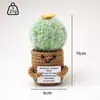 Planta Suculenta Cactus Tulipán Tejida a Crochet Muñeca Tejida Ramo de Flores Artificiales Decoración de Escritorio
