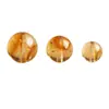 Cuentas Sueltas de Cristal Natural, Cristal Amarillo, Cristal Torre Amarillo, Cuentas Redondas, Accesorios para Joyería DIY, Mayoreo