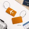 Etiqueta de Equipaje de Aluminio Personalizable para Bolsa de Viaje o Maleta, Etiqueta de Identificación con Cierre de Tornillo Seguro, Bucle de Cable de Acero y Tarjeta de Dirección de Contacto