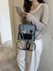 Nova Bolsa de Ombro Patchwork Vintage 2026 para Mulheres, Bolsa de Mão Versátil Estilo Coreano, Bolsa Transversal com Toque de Luxo, Bolsa Quadrada Pequena com Pingente