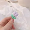 Linda Chica Dulce Flor Escarchada Pinza de Pato Pinza para el Cabello de Tulipán Color Caramelo Pinza para Flequillo Lateral Accesorios para el Cabello