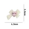 Accesorios populares para uñas populares en línea Lazo de corazón de dragón Lazo oblicuo Hermosa chica amor Decoraciones de uñas de diamante al por mayor