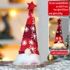 Boneca Sem Rosto de Natal Cena Adereços de Fantasia Véspera de Natal Boneca de Tricô Luminosa com Luz Pingente de Árvore de Natal Atacado