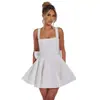 Comercio Exterior Europeo y Americano Tirantes Lentejuelas Vestido Corto Diseño de Lazo Fiesta de Cumpleaños Dulce Elegante Vestido de Lujo Ligero