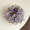 Humo Azul CieloEstilo NuevoEstilo InsScrunchie de Gasa Hecho a Mano, Accesorio para el Cabello Elegante y Versátil Estilo Coreano