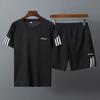 2022 spot lazer esportes terno masculino correndo ginásio shorts manga curta camiseta respirável manga curta terno masculino