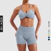 Sujetador Dfyne de Espalda Bonita Alta Elasticidad Completamente Mate Súper Suave Nylon Cuello Halter Espalda Bonita Sujetador Deportivo Chaleco Deportivo para Yoga