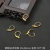 Gancho de Oreja Francés de Cobre Clip para Oreja Hecho a Mano DIY Joyería para Orejas Pendientes Simples para Mujer Pendientes Materiales Accesorios