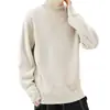 Comercio exterior transfronterizo generación otoño e invierno nuevo suéter de punto casual con cuello medio alto acolchado de terciopelo cálido