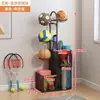Rack de Armazenamento de Basquete, Rack de Armazenamento de Chão, Rack de Armazenamento de Brinquedos para Sala de Estar, Equipamentos Esportivos de Bola, Cesta de Armazenamento para Tapete de Yoga