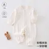 Ropa de bebé para otoño, mameluco suave de terciopelo para bebés, pijama base unisex para bebé, mameluco con apertura lateral tipo mariposa 6