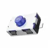 Fornecimento de Interruptor Tátil de Montagem em Superfície de Dois Pinos Verticais Normalmente Fechado, 6*4*2.6A, Interruptor de Botão de Silicone Azul, Resistente à Temperatura