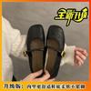 Sapatos femininos de camada única da moda diária All-match Shallow Mouth 2024 Internet Celebrity combinando saia All-match Niche Design Lazy Shoes