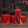 Caja de dulces creativa para bodas chinas, estilo chino, de madera hueca, para regalo de dulces de boda, caja de embalaje para dulces de boda