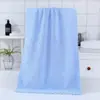 Toalla de Coral Velvet con Borde Cortado Lisa Suave Fuerte Absorbente Engrosada Doble Cara Secado Rápido Toalla para Lavado de Cara Venta al por Mayor
