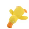 Pato de brinquedo amarelo grande para cães brincarem e aliviarem o tédio, boneca de pelúcia, brinquedo de tecido de pato de simulação interativa, divertido de brincar