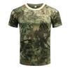 Camiseta deportiva de manga corta de camuflaje para exteriores de Leeson, de verano, de secado rápido, para hombre, para entrenamiento físico al aire libre, camiseta táctica.