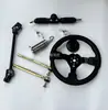 Acessórios para Karting de Motocicleta Elétrica de Quatro Rodas DIY 32-42CM Caixa de Direção Coluna de Direção Volante Barra de Direção Junta Esférica