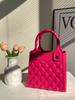 Bolso cuadrado pequeño portátil de EVA, nuevo, transfronterizo, sencillo, impermeable, de color sólido, con diseño de rombos, para bricolaje