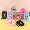 Bolsa Transversal de Silicone para Celular, Porta-Moedas com Zíper, Bolsa de Silicone, Bolsa de Ombro para Maquiagem e Batom, Silicone à Prova d'Água