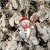 Suprimentos de Natal Boneco de Neve de Natal Único Pingente Decorativo Acrílico Pendurado Decorações de Feriado para Árvore de Natal