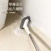 Cepillo de limpieza extensible con mango largo, cepillo para inodoro para limpiar inodoros, cepillo de baño para el hogar para limpiar ranuras y áreas de difícil acceso, y cepillo para pisos