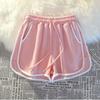 Shorts Esportivos Casuais Coreanos para Mulheres no Verão, Pijamas Confortáveis e Soltos para Casa para Usar Fora, Shorts de Perna Larga, Atacado de Comércio Exterior