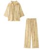 Comercio Exterior Wholesale Ropa de Mujer Verano Estilo Europeo y Americano Jacquard Camisa Holgada y Pantalones Largos Conjunto Casual con Estampado Paisley