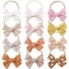 Set de Diademas Infantiles de Venta Caliente Transfronterizo Diadema de Moño Accesorios para el Cabello de Niños Diadema Elástica para Bebé 3983