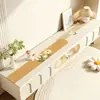 Tapete para mesa de mueble de TV, mantel largo, sensación de lujo ligero y alta gama, impermeable, se puede cortar a medida, zapatero, aparador de comedor, tapete protector para encimera