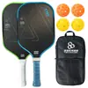 Conjunto de Raquetes de Pickleball de Fibra de Carbono T700 Textura de Tecido Fosco Tábua de Raquete de Pickleball Raquete Dedicada de Pickleball